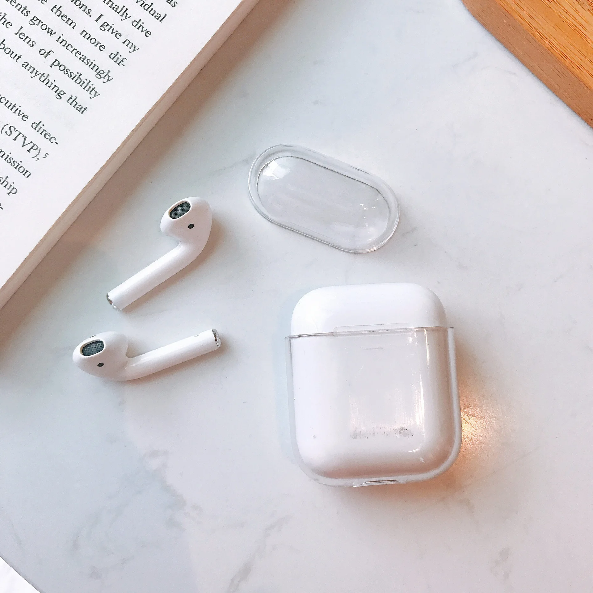 

Transparent Clear Protective Case Cover for Apple air pods Case Wireless Earphone Case for Airpods accessories Protector Case