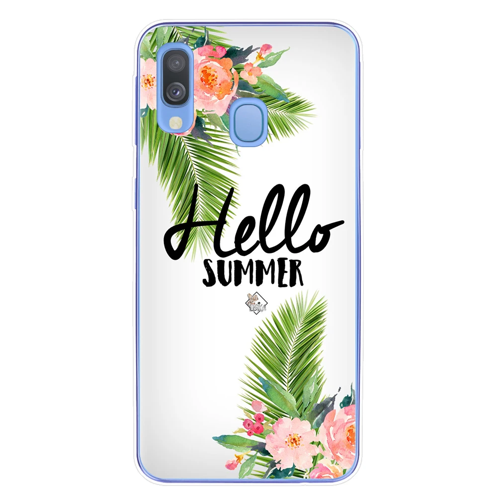 Summer Scenery Cases For Samsung Galaxy A7 A9 A6 A8 Plus A10 A20 A30 A40 A50 A70 Cover Soft Silicone Phone Case Fundas Capa