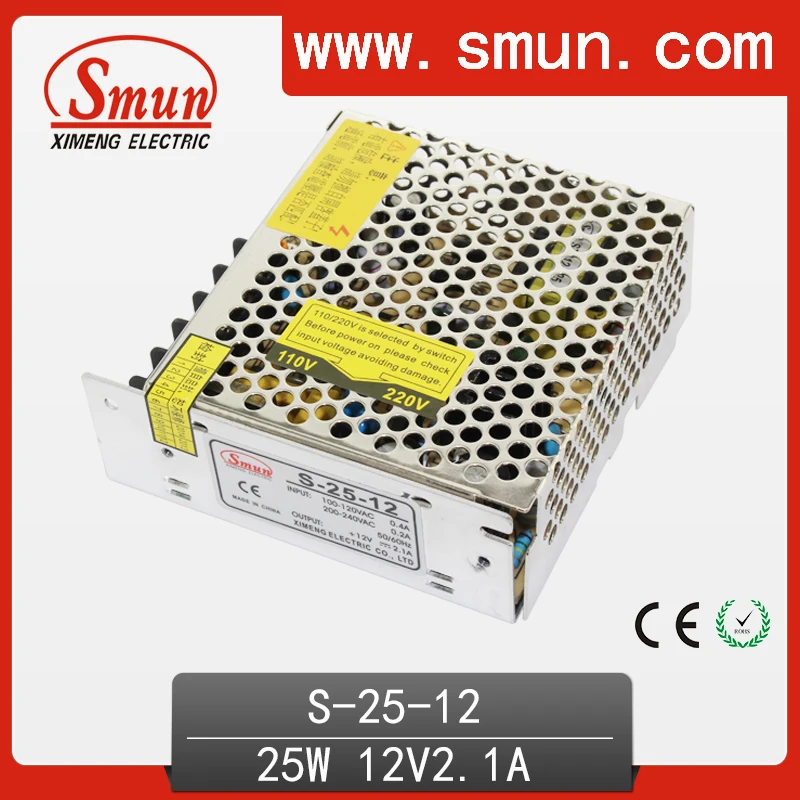 

12V 2.1A 25W Switching Power Supply 110V/220V AC to DC 12V Adapter For LED Strip Light