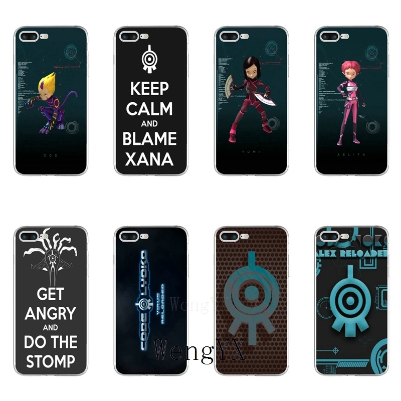

WengYX fashion cartoon movie Code Lyoko Slim silicone Soft phone case For iPhone X 8 8plus 7 7plus 6 6s plus 5 5s 5c SE 4 4s