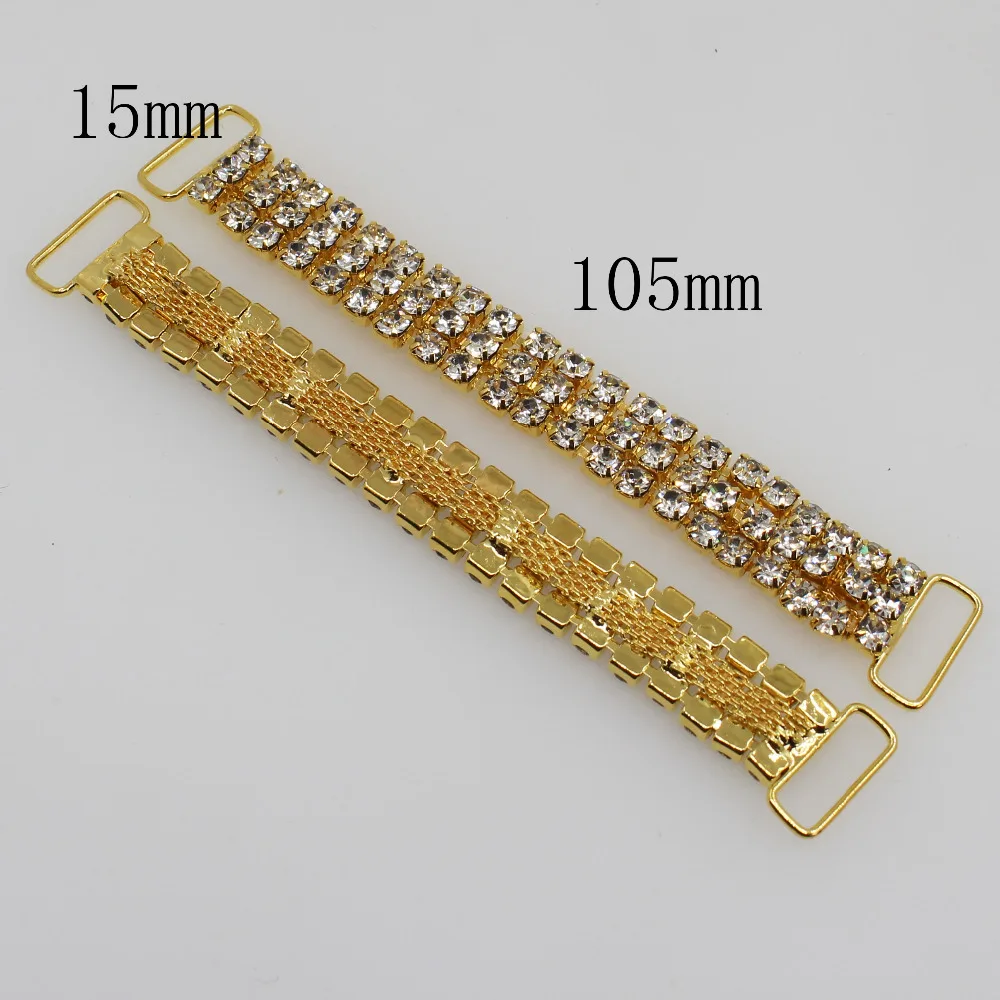 Gold-6pc-3-Rows-105MM-Charm-Chain-Bikini-Connectors-Buckle ...