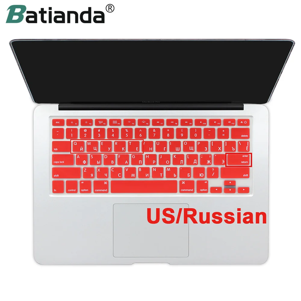 Силиконовый чехол с клавиатурой для MacBook Air 13 Pro 15 17 дюймов Retina A1466 A1502 A1398|silicone keyboard