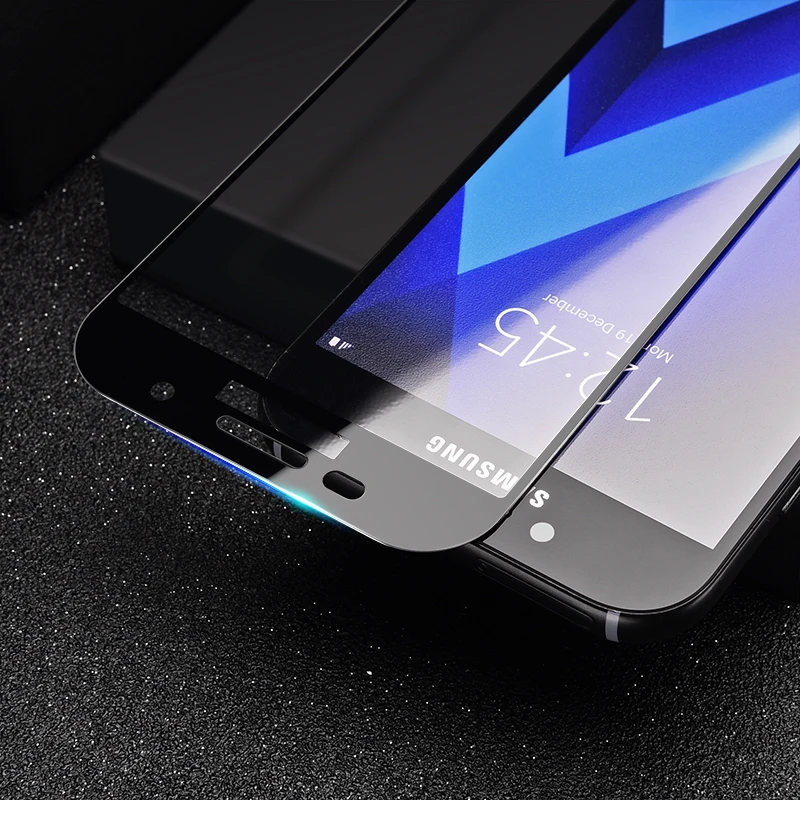 TOMKAS For Samsung Galaxy A3 A5 2016 J3 J5 J7 2017 Screen Protector Full Coverage For Galaxy A3 A5 J3 J5 J7 2016 Tempered Glass  (2)