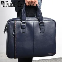 VM модные портфели из натуральной кожи, мужские сумки через плечо, деловые мужские дорожные сумки на плечо, ноутбук для мужчин известного бренда