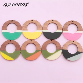 

assoonas M406,nature wood Acrylic circle earrings,charms,diy pendant jewelry,hand made,jewelry findings,earrings accessories,diy