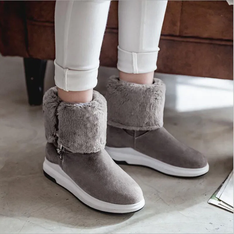 

New Women Winter Snow Shoes Snow Boots Warm Plush Antiskid Bottom Thermal Waterproof Unisex Ski Boots Size