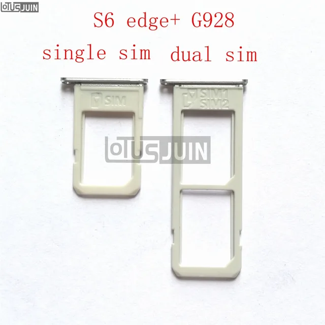 Special Price 10pcs New Dual SIM Single SIM Card Tray Holder Slot for Samsung Galaxy S6 edge+ G928
