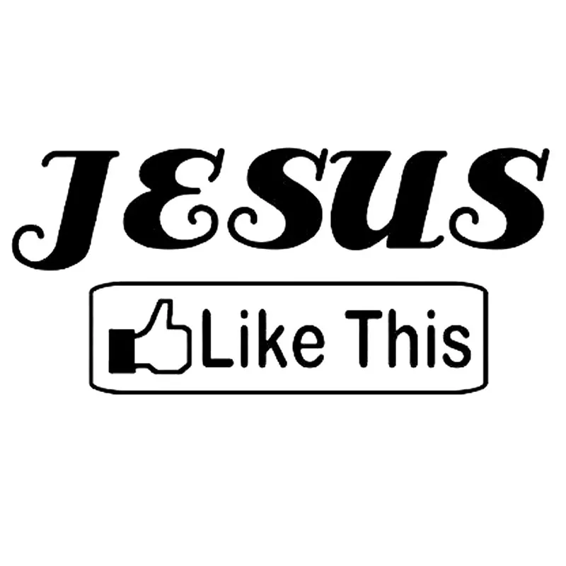 

15.2CM*6.8CM Jesus like this Christian Cars Sticker Styling Motorcycle Car Accessories Decorating Stickers