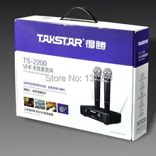 Высококачественный Takstar TS-2200 беспроводной VHF микрофон концертный микрофон для KTV бытовой караоке TS 2200