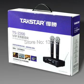 

High Quality Takstar TS-2200 VHF wireless Microphone concert microphone for KTV Household karaoke TS 2200