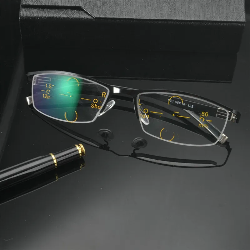 MINCL/ половинная Свадебная булавка на шпильке прогрессивные многофокусные очки для чтения мужские очки для чтения около Дальнего Вида NX