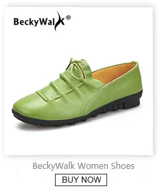 BeckyWalk/Летняя женская обувь из натуральной кожи с вырезами; женские балетки на плоской подошве; повседневные сандалии; женские лоферы; большие размеры 35-44; WSH2685