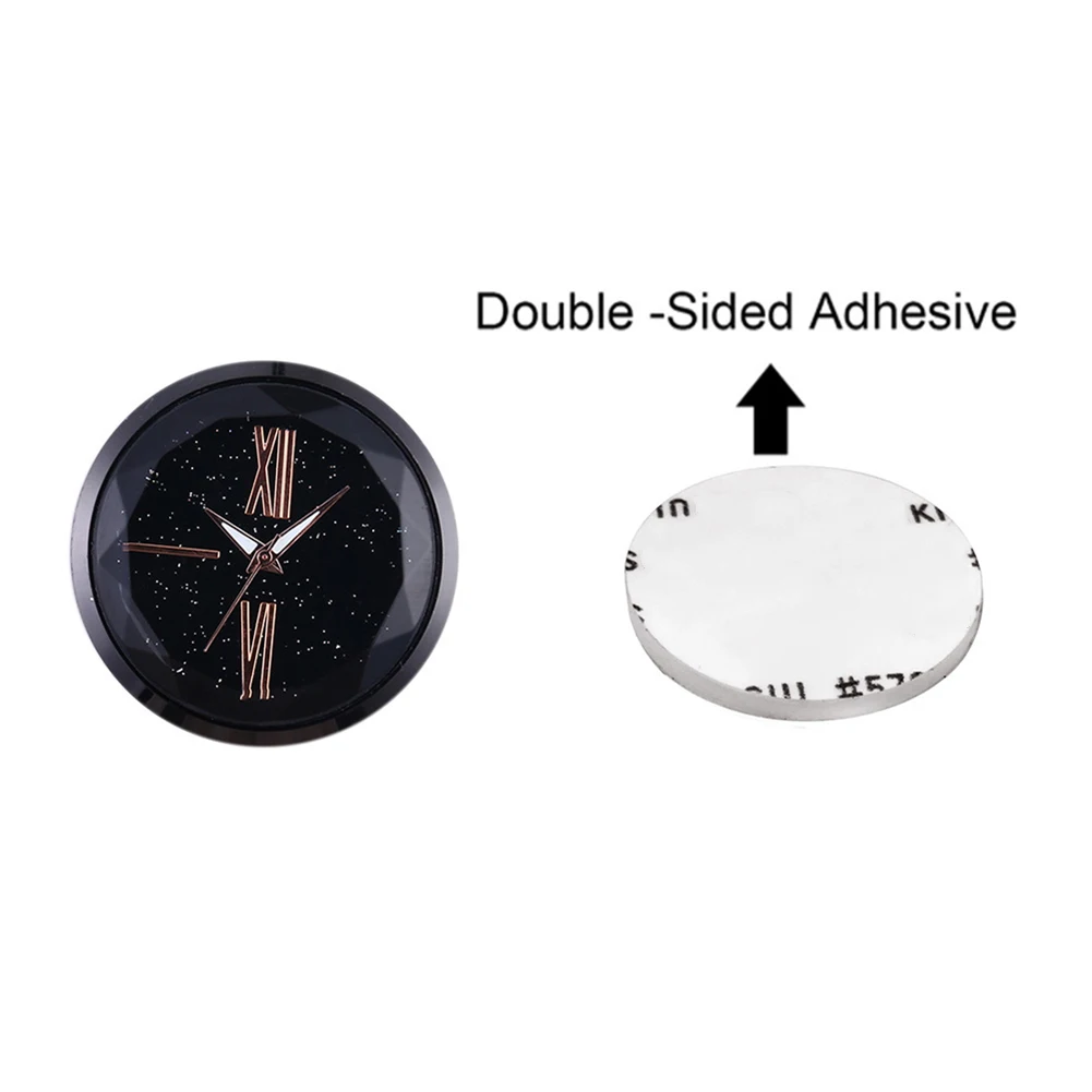 

Car Clock Mini Glass Cover Stick-On Clock for Car Boat Bike TD326