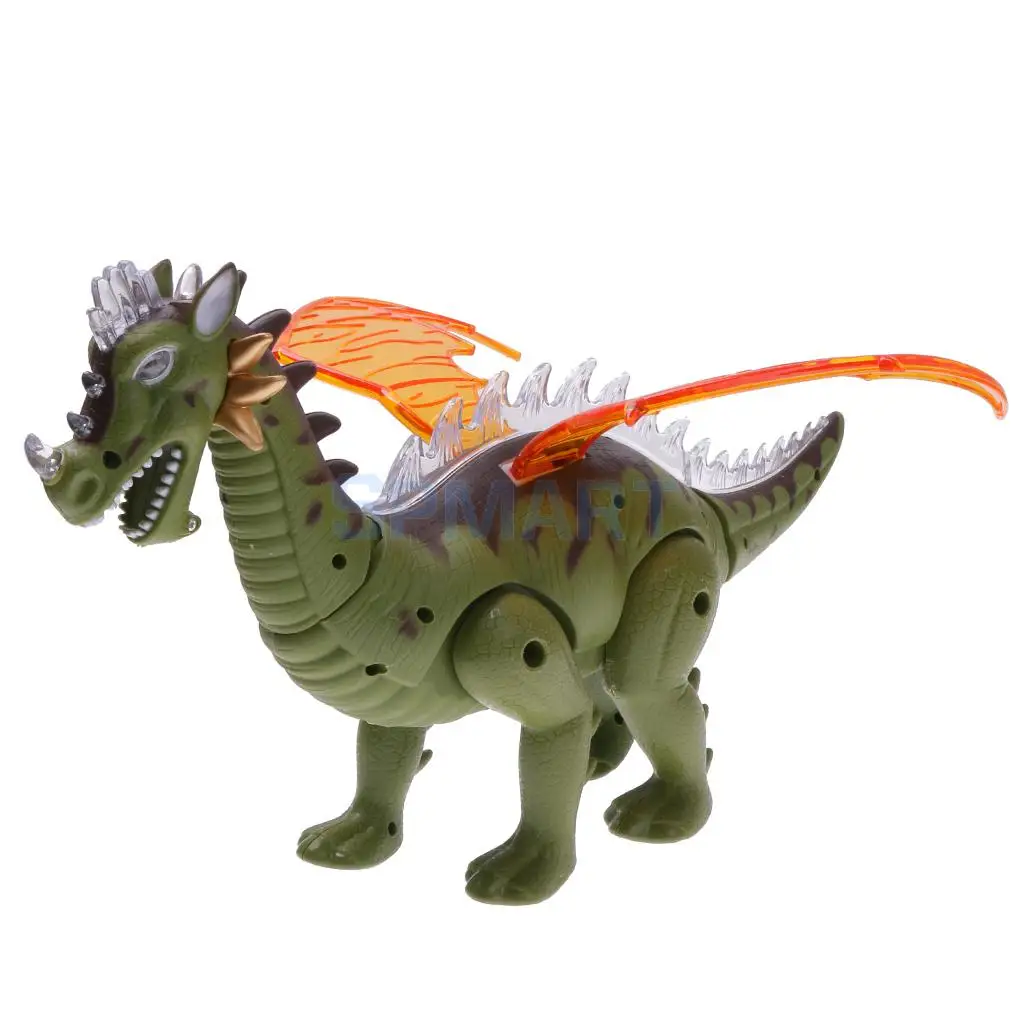 Электрический робота-динозавра w/крылья свет Юрского периода животных игрушки для детей 697 дошкольного звуковая игрушка Рождественский подарок