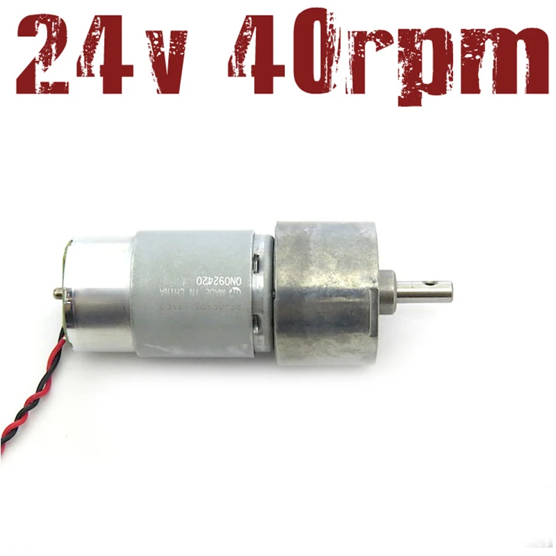 New Large torque Motor DC 12V,24V,36V 20~60rpm DC Metal gear deceleration motor,All kinds of DIY Model 12v 60rpm large torque dc gear motor silver