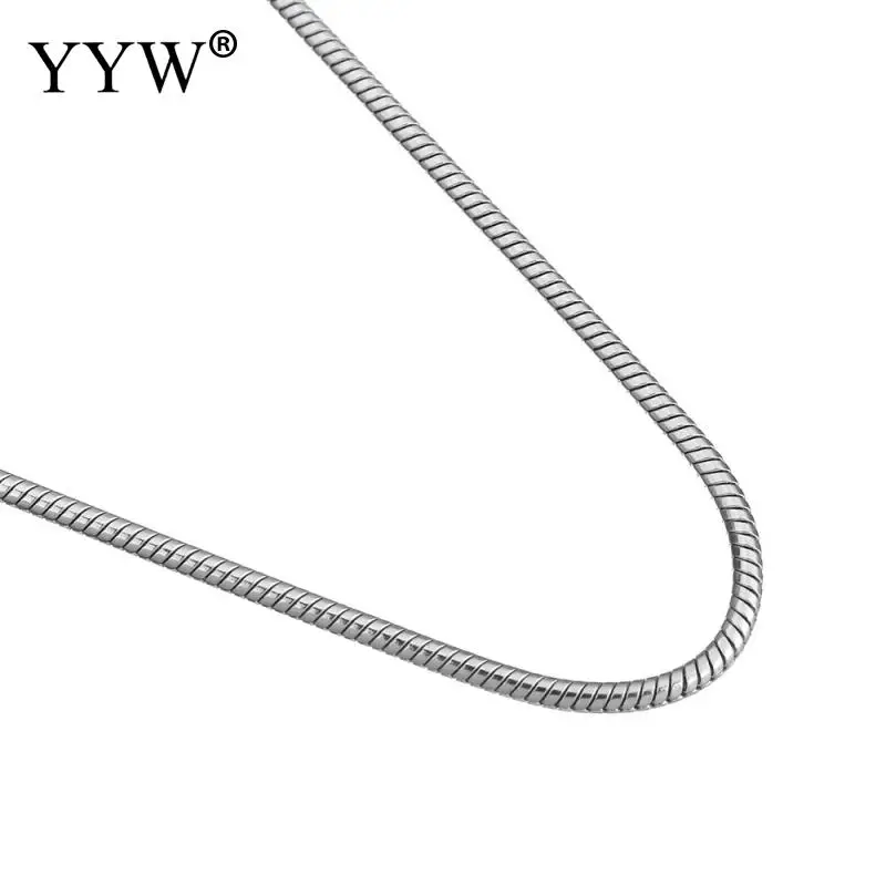 Украшения YYW, панк-рок, для мужчин и женщин, Простой Длинный Круг, цепочка в виде змеи, колье, ожерелье,, 45 см, длинное ожерелье из нержавеющей стали, s