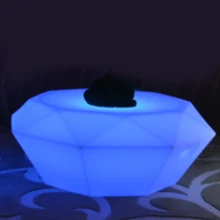 SK-LF28Q(D80.5* h32.5 cm) светодиодный диамонт форма Мебель для бара коктейльный стол для сада на открытом воздухе вечерние мероприятия 1 шт./лот