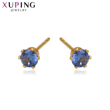 

Xuping for Girls European Style Packaged for Sale Small Stdus Earrings Jewelry Multicolor Party Gifts 93690