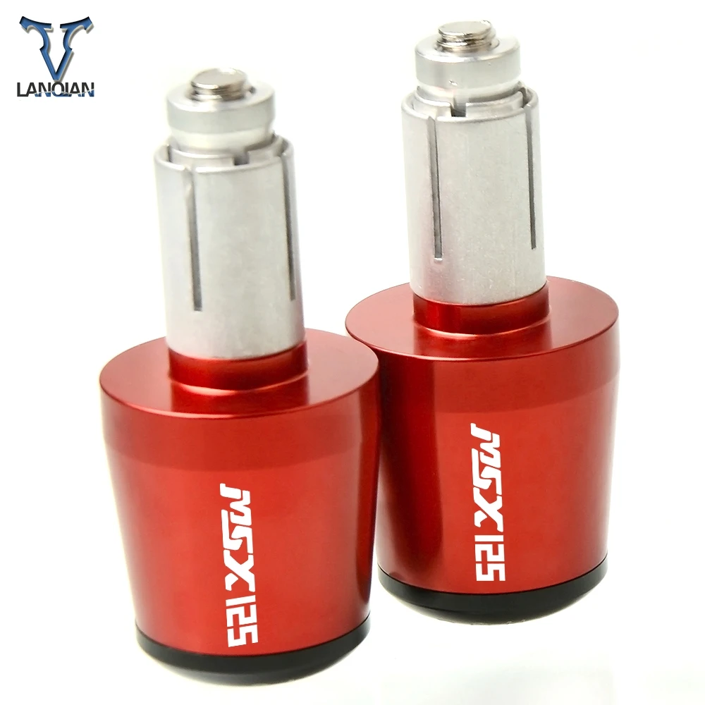Motorcycle Handle Bar End Grips Cap Caps Plug Slider For Honda MSX125 MSX 125 2014 2015 2016 2017