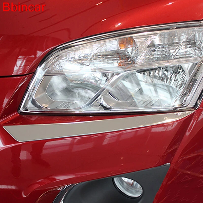 Bbincar Stainless Steel Car Front Headlights Lamp Lid