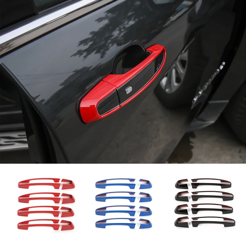 HANGUP ABS Car Exterior Door Handle Decoration Cover Handles Trim