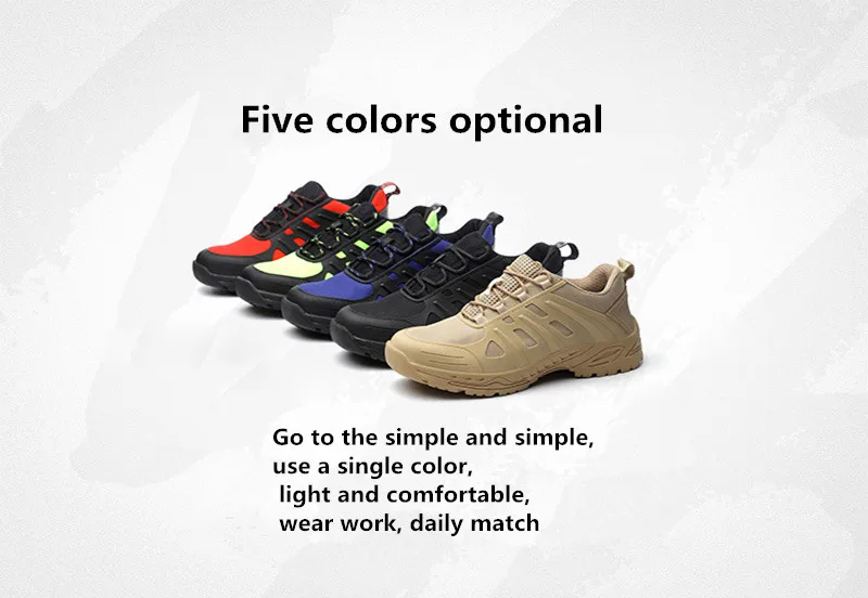 6 (2) Breathable Mesh Safety Shoes Men Light Sneaker Indestructible Steel Toe Soft Anti-piercing Work Boots