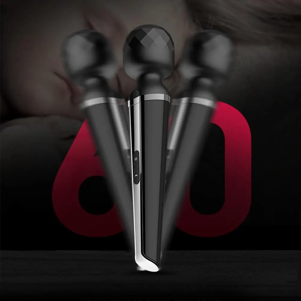 8 Speed Powerful Magic Wand Massager Microphone Design Stick Vibrator Rechargeable G Spot Clit