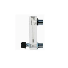 2-10л/мин 1/" BSP Женская Резьбовая панель ПММА тип газа Поплавковый расходомер воздуха ротаметр расходомер с регулируемым клапаном