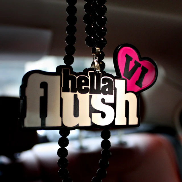 Noizzy Hellaflush VI Heart Car Pendant Fashion Auto Interior Rear View  Mirror Ornament Hanging Charm Dangle Car-Styling - AliExpress