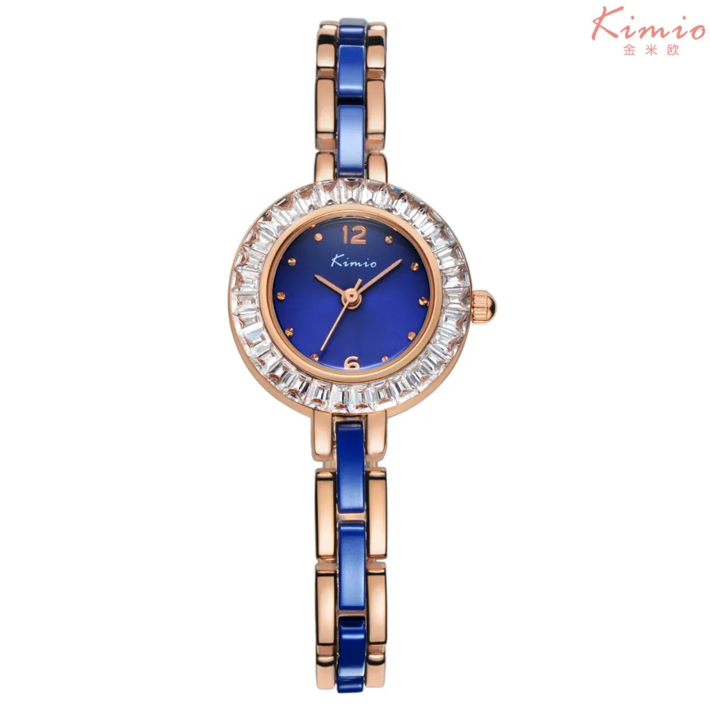 

2016 Kimio fashion Wrist watches for women Rhinestones crystal luxury ladies watch Analog bracelet quartz-watch montre femme