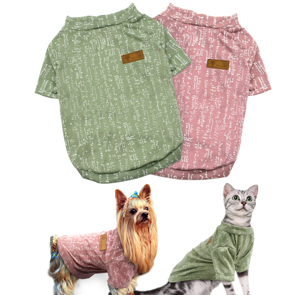 

Soft Cotton Puppy Dog Vest Summer Pet Clothing Small Dogs Kitten T shirt Cat Clothes Apparel Short Sleeve For Teddy Chihuahua