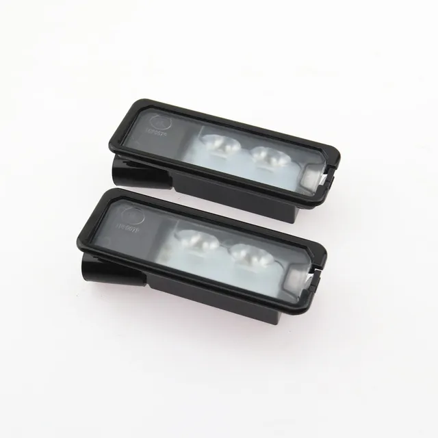 FHAWKEYEQ 2 Pcs LED License Plate Lights Lamp For VW Passat 3C Golf Beetle Golf MK7 Amarok Polo 6R Eos CC 35D943021A 1K8943021C