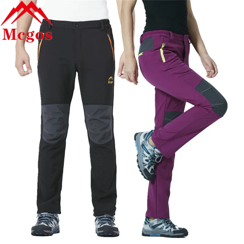 Meilleur Imperméable doux Shell hiver randonnée pantalon hommes femmes Camping Trekking thermique polaire doublure chaud Ski pantalon Polartec pantalon