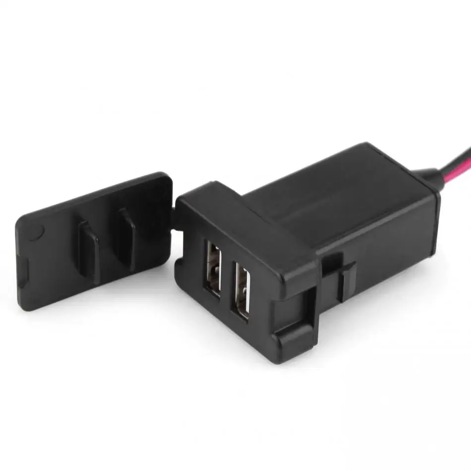 Автомобильное зарядное устройство с двумя usb портами 5 В 3 1 А адаптер для