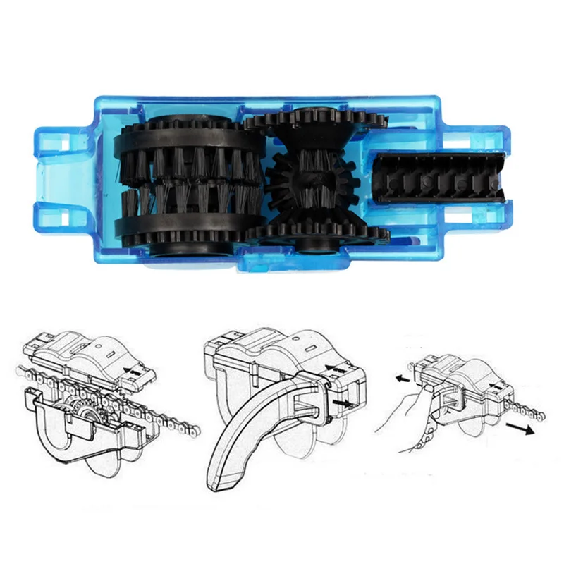 Высокого качества на велосипеде цепи протектор чище ремонту велосипедов инструмент Щетки скруббер Вымойте велосипед Сеть чистого набор инструментов