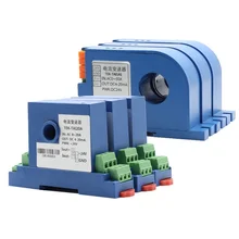 Перфорированная переменного тока передатчик тока, токоизмерительный датчик, датчик холла, 0-5A, 4-20mA выход 24 V питания