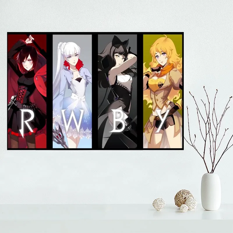 

Custom canvas poster Ruby Rwby Anime canvas painting poster New arrival wall Art poster Fabric Cloth Print