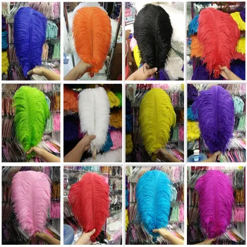 

Hot Sale 100pcs Beautiful 14-16inches/35-40cm 11 Color ostrich feather DIY jewelry decoration / wedding celebration