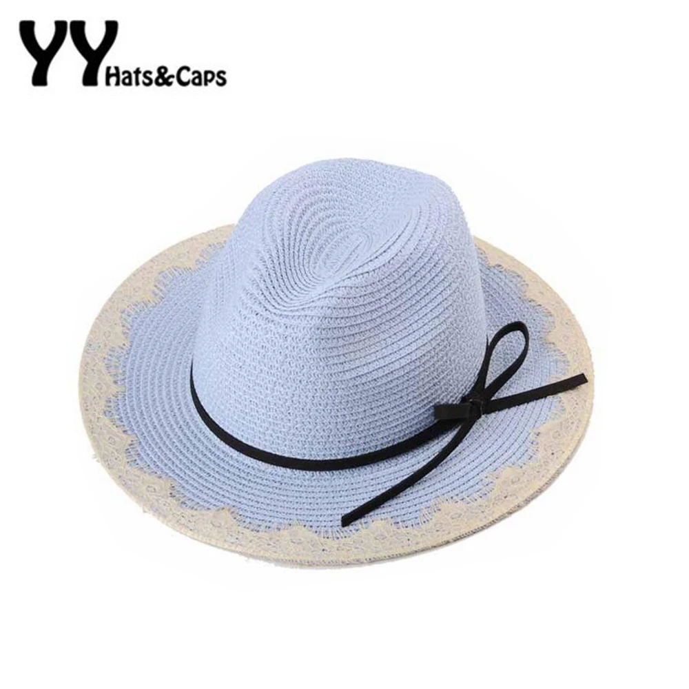 Sun Hat Sun Hat Women Straw Hat Beach Red Cloth Decoration Summer Visor Hat Vintage Panama Hat Cool Jazz Hat Fashion