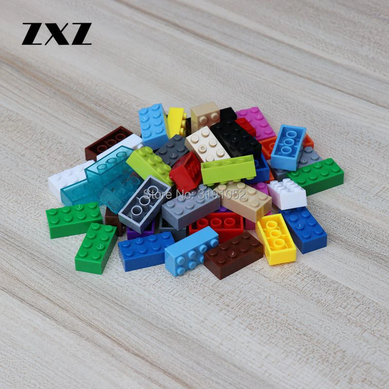 Кирпич 2x4 MOC пластиковые строительные блоки 3001 собранные мелкие частицы раньше