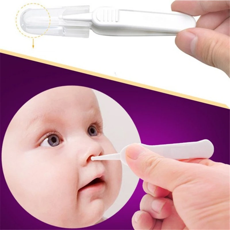 Уход за ребенком, ушной нос, пупок, пинцеты для чистки безопасные пинцеты, пластиковая клипса для чистки, безопасный уход за новорожденными, пинцет для ушей