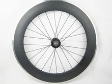 free shipping cost carbon single speed bike 80mm carbon track bike wheel 700C aluminum braking surface
