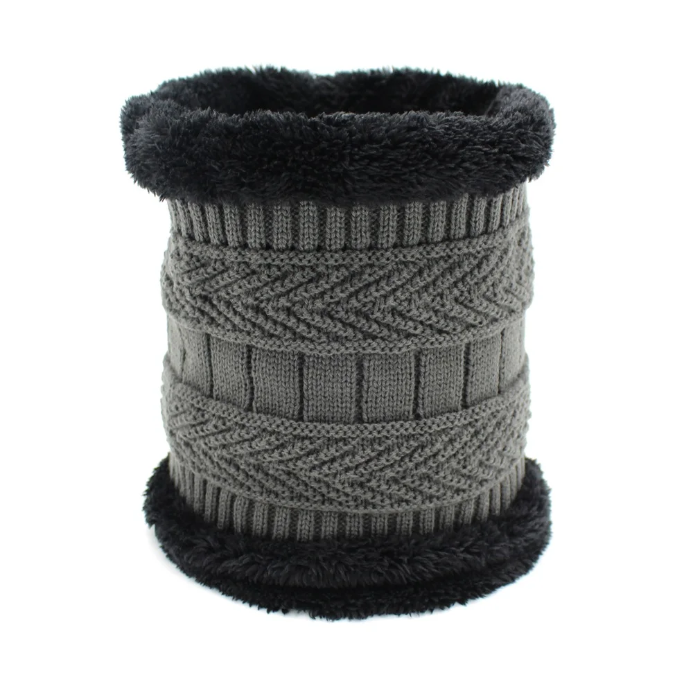 Lanxxy Мех животных вязаный шарф для Для мужчин Для женщин зимние Средства ухода за кожей Шеи Кольцо Воротник платки и Шарфы для женщин - Цвет: style1 gray