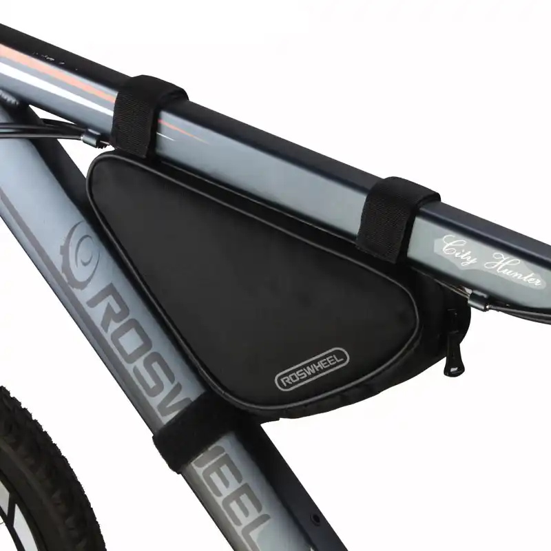 Roswheel MTB велосипедная сумка треугольная велосипедная передняя рама трубчатая сумка Аксессуары для горного велосипеда велосипедная сумка Корзины для велосипеда - изображение