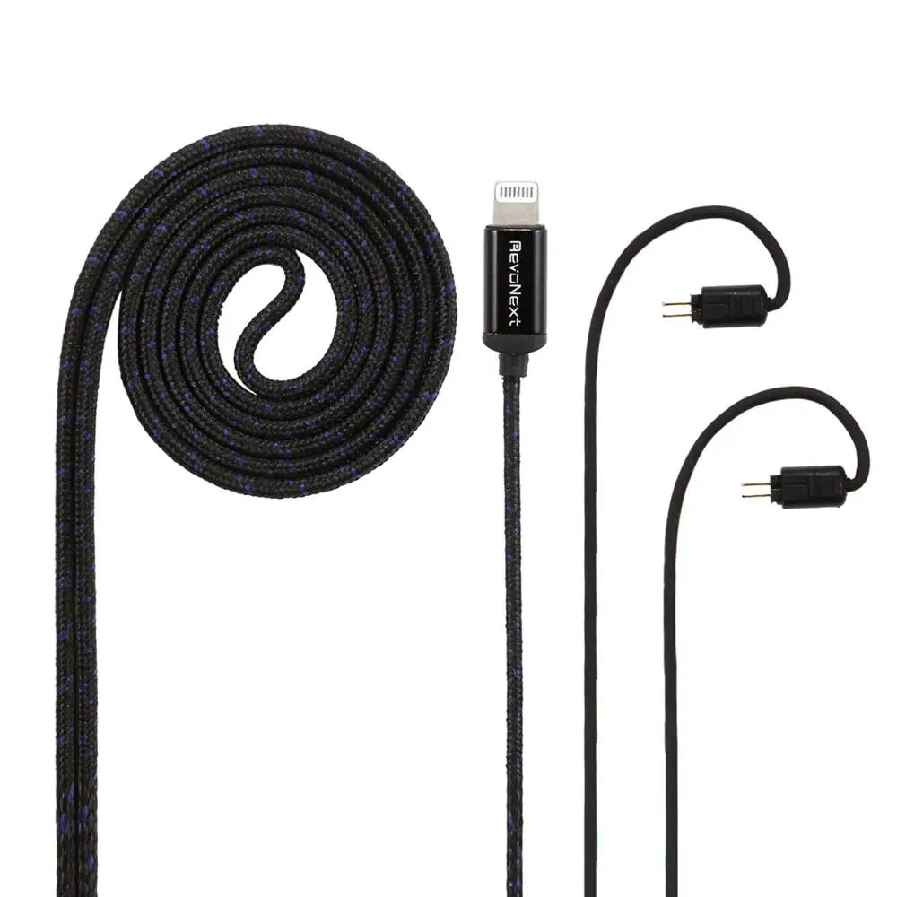 

RevoNext Lightning Detachable Audio cable for QT2/QT2S/QT3/QT3S/QT5/RX8/RX8S Upgraded Cable 0.78mm 2-Pin Cable with MIC