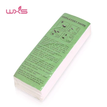 

100 Pcs Wax Strips For Depilation Hair Removal Wax Strips For Face Body Nonwoven Paper Use Roll-On Cartridge Wax For Depilation