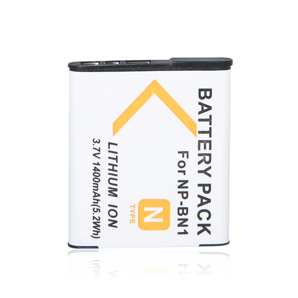 

AOPULY 1 Pcs 1400mAh NPBN1 NP-BN1 BN1 NP-BN Camera Battery for Sony QX100 TF1 TX7 DSC-W320/330/350/360/370/380/W730/W150 PM001