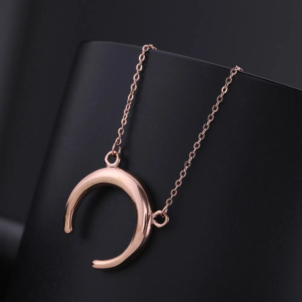 Ожерелье с подвеской My Shape Moon металлическое модное золотистое искусственное
