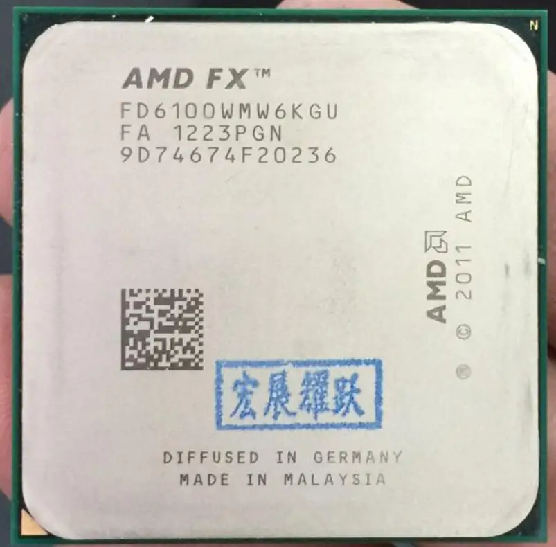 PC AMD FX-Series FX-6100 AMD FX 6100 Six Core AM3+ CPU Stronger than FX6100 FX 6100100% working properly Desktop Processor