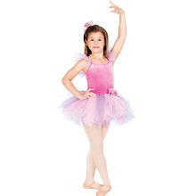 Балетное платье для детей, танцевальный костюм, детская балетная танцевальная юбка-пачка, платье на лямках, одежда для сцены
